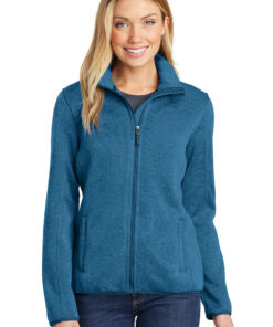 Port Authority® Ladies Sweater Fleece Jacket