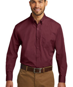 Port Authority® Long Sleeve Carefree Poplin Shirts