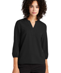 Alternative view of Mercer+Mettle™ Women's Stretch Crepe 3/4-Sleeve Blouse