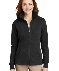 Alternative view of Port Authority® Ladies Slub Fleece Full-Zip Jacket